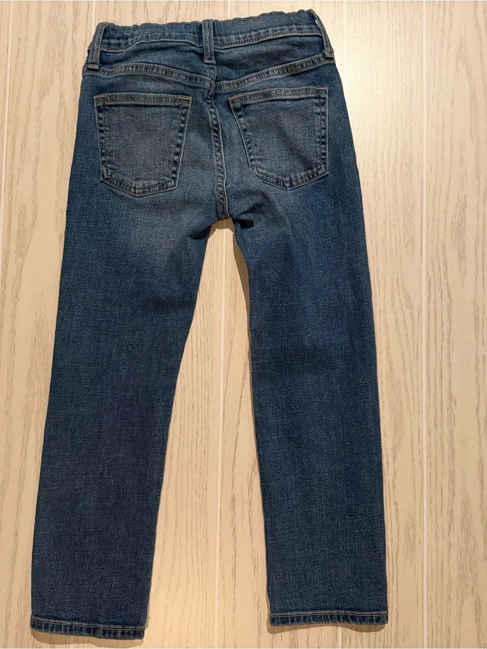 Old Navy Jeans Boys 6 Slim Blue Denim‎ Straight 360 Stretch Adjustable Waist